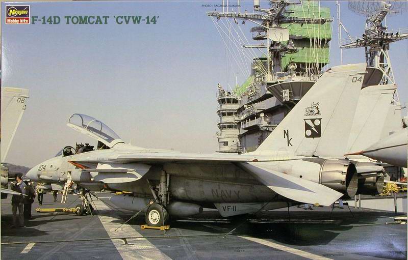 1/48 现代美国 F-14D 雄猫舰载战斗机"CVW-14"