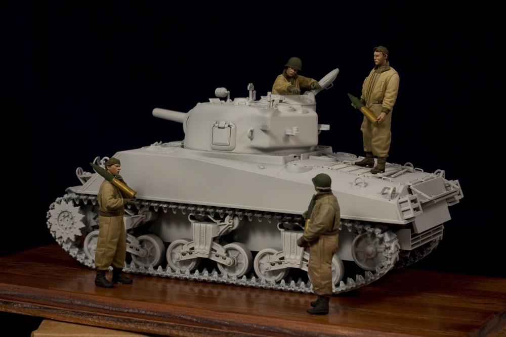 1/35 二战美国坦克乘员组(4人) - 点击图像关闭