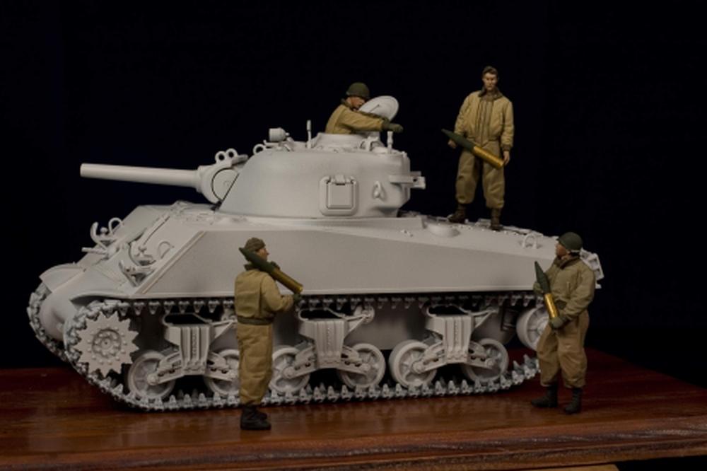 1/35 二战美国坦克乘员组(4人)