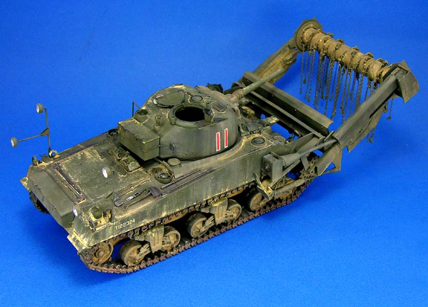 1/35 二战美国 M4A4 谢尔曼中型坦克扫雷绞链改造件