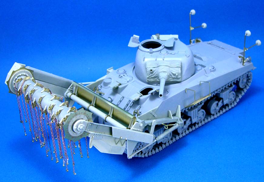 1/35 二战美国 M4A4 谢尔曼中型坦克扫雷绞链改造件