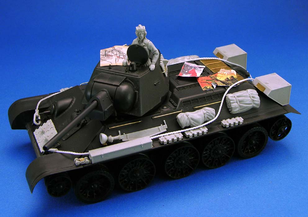 1/35 二战苏联 T-34 中型坦克升级改造件(配田宫)