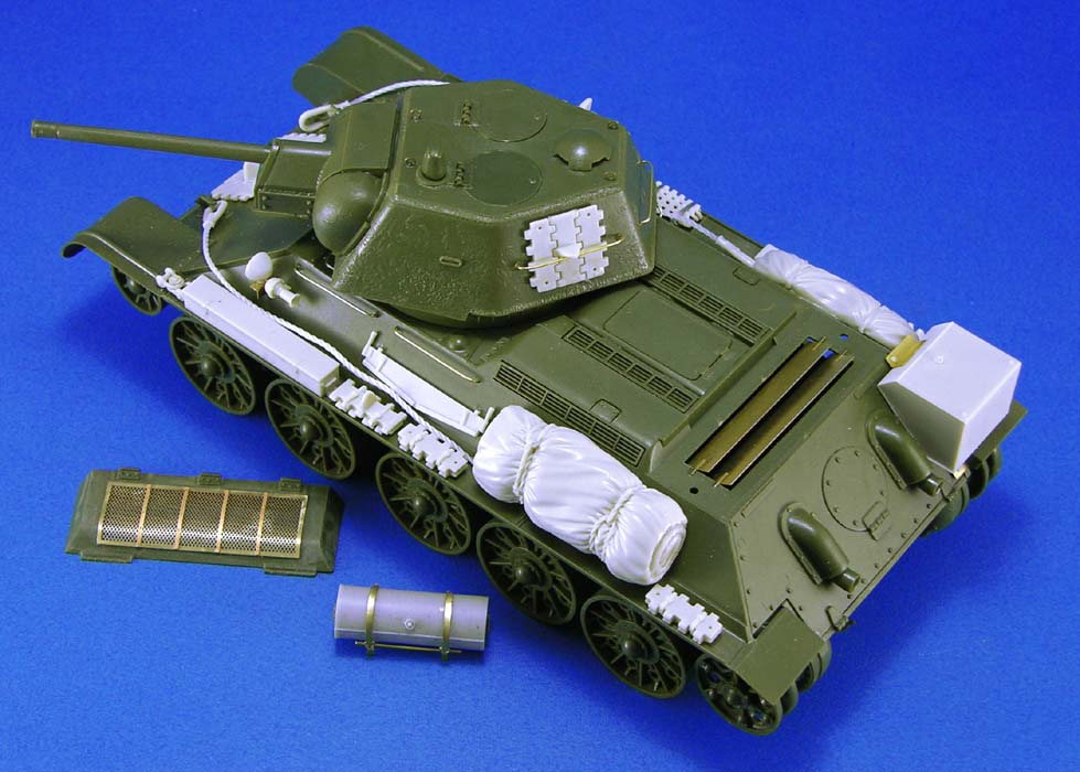 1/35 二战苏联 T-34 中型坦克升级改造件(配利华/红星)