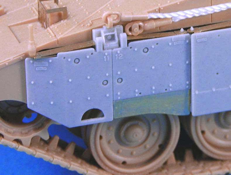 1/35 现代以色列梅卡瓦4型主战坦克重型侧裙板改造件