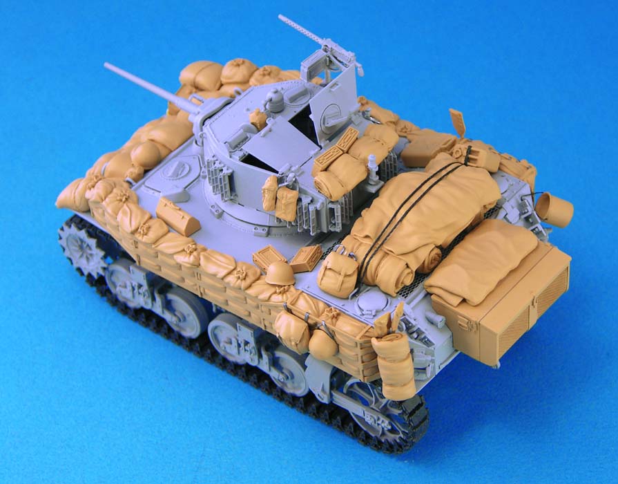 1/35 二战美国 M5A1 斯图亚特轻型坦克堆积物 - 点击图像关闭