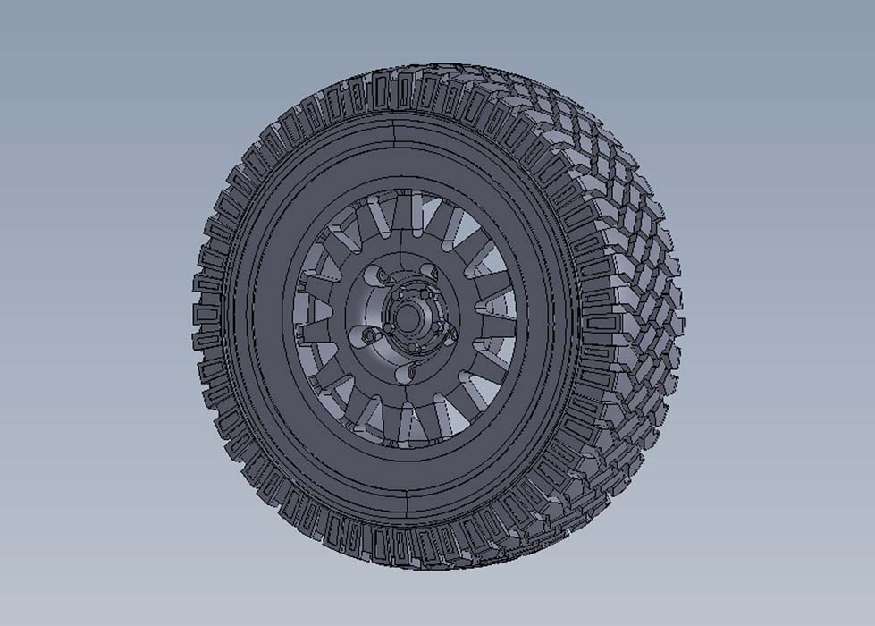 1/35 现代英国狼式军用侦察车标准型车轮 1/35 现代英国狼式军用侦察车标准型车轮