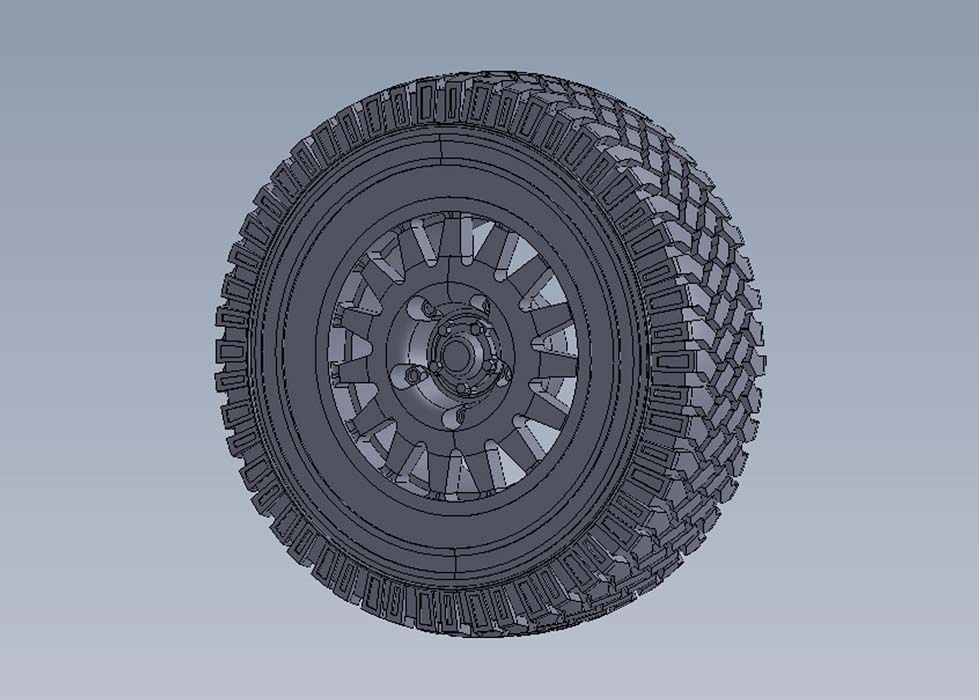 1/35 现代英国狼式军用侦察车标准型车轮 - 点击图像关闭