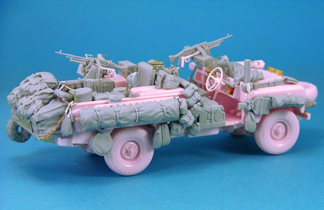 1/35 二战英国粉豹突击吉普车细节改造件与堆积物(配田宫) - 点击图像关闭