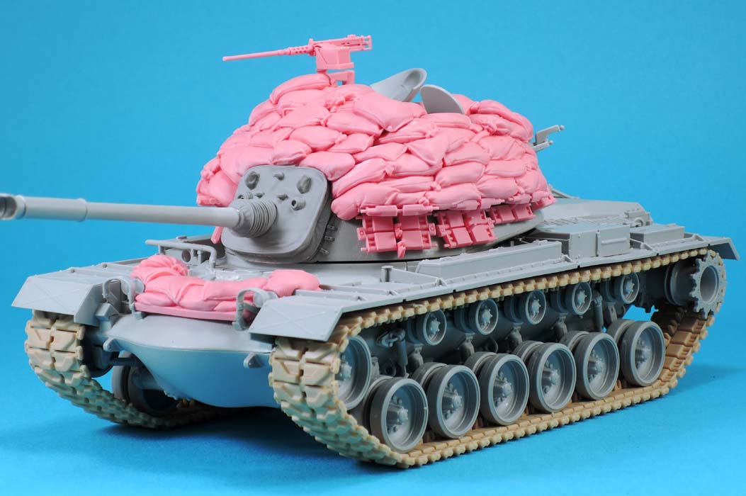 1/35 现代美国 M48A3 巴顿主战坦克沙包装甲改造件(配威龙 M48A3) - 点击图像关闭