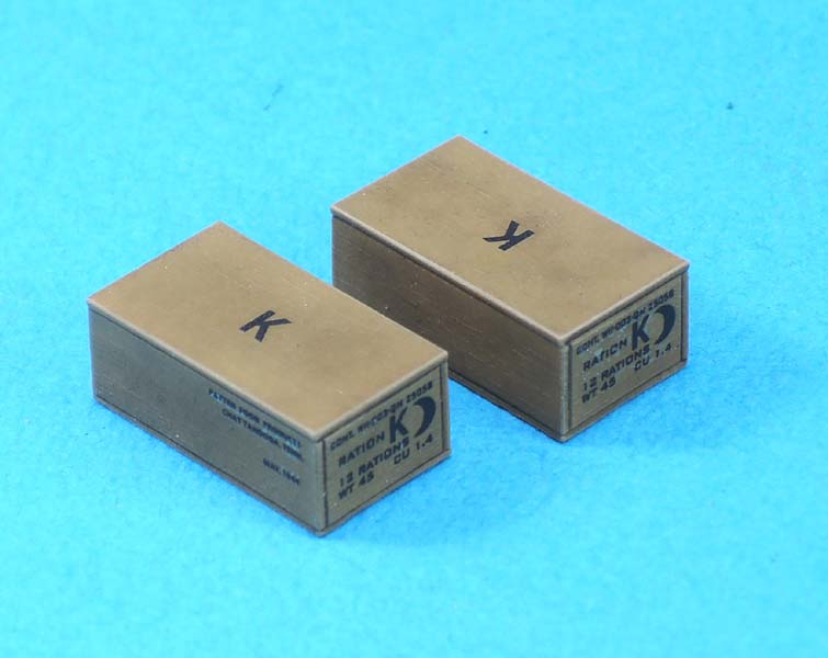 1/35 二战美国K级补给箱(8个) 1/35 二战美国K级补给箱(8个)