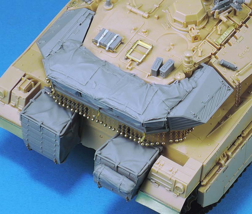 1/35 现代以色列梅卡瓦2D型主战坦克炮塔/车体篮改造件(配爱德美)