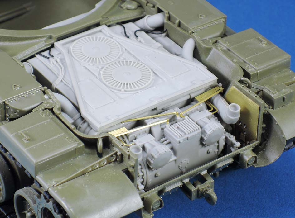 1/35 现代美国 M60 巴顿主战坦克发送机与舱室改造件(配 AFV Club M60 系列)