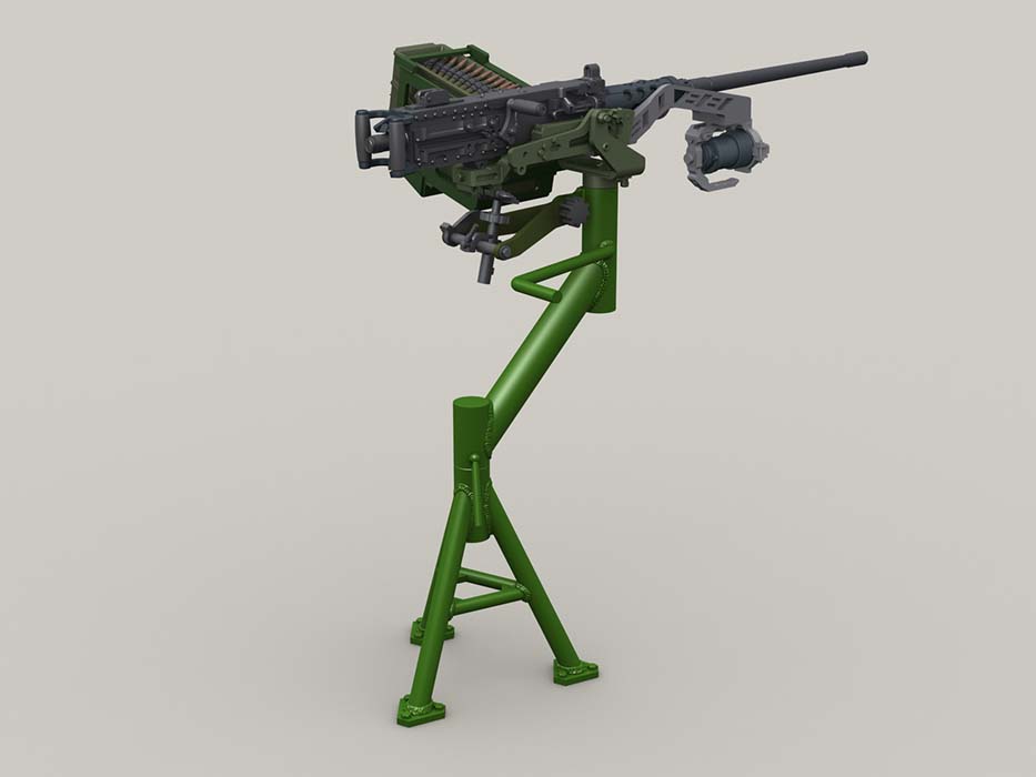 1/35 M2 HMG 勃朗宁重机枪武装车辆支架型