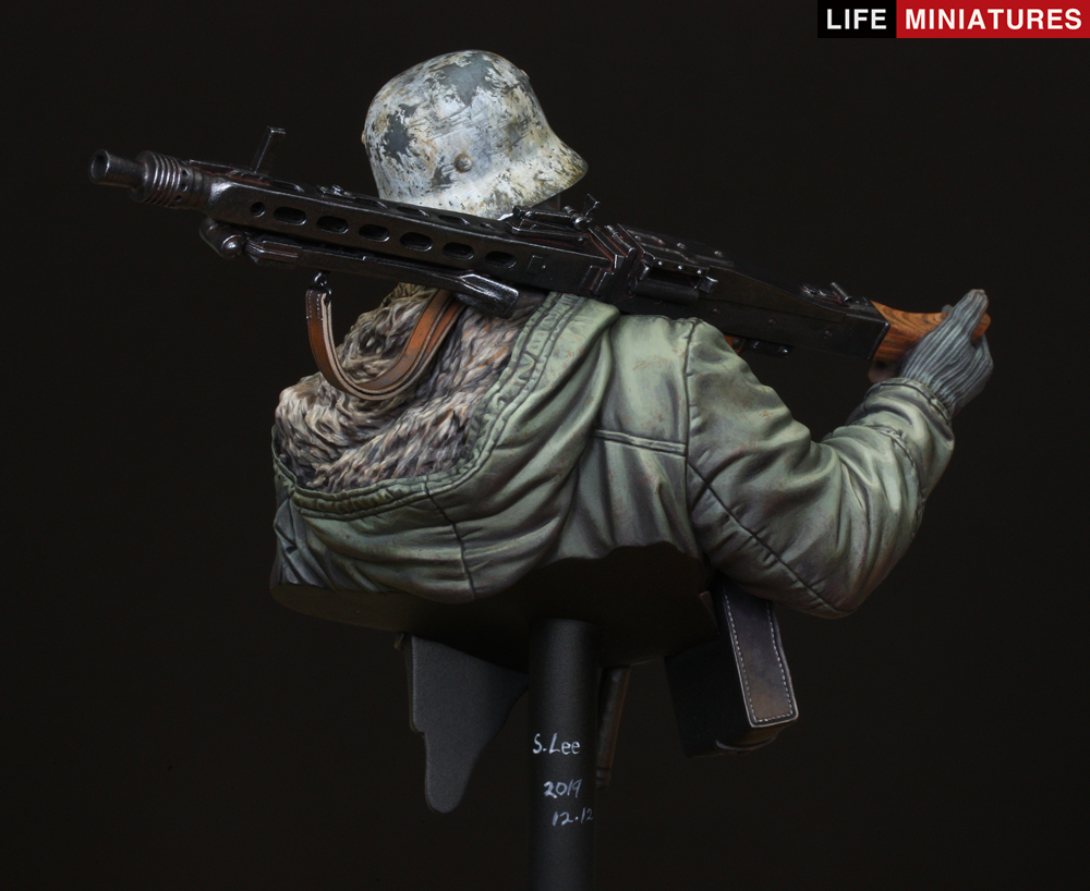 1/10 二战德国MG42重机枪手"骷髅师, 哈尔科夫1943年"