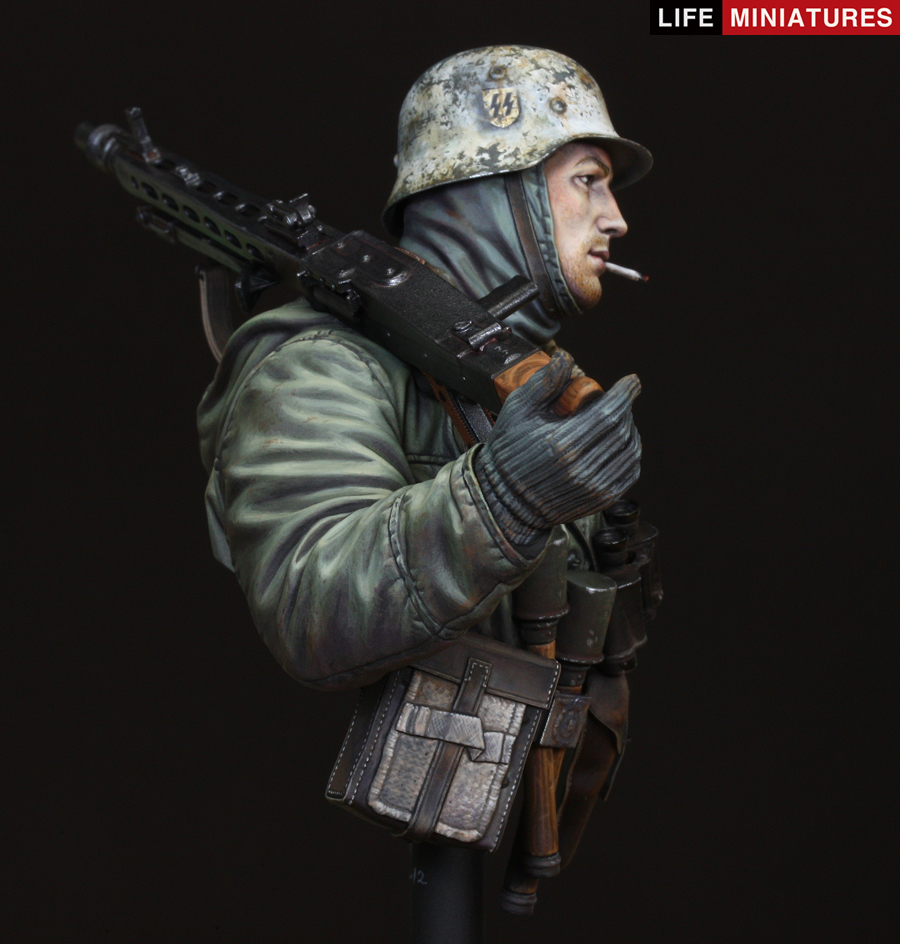 1/10 二战德国MG42重机枪手"骷髅师, 哈尔科夫1943年"