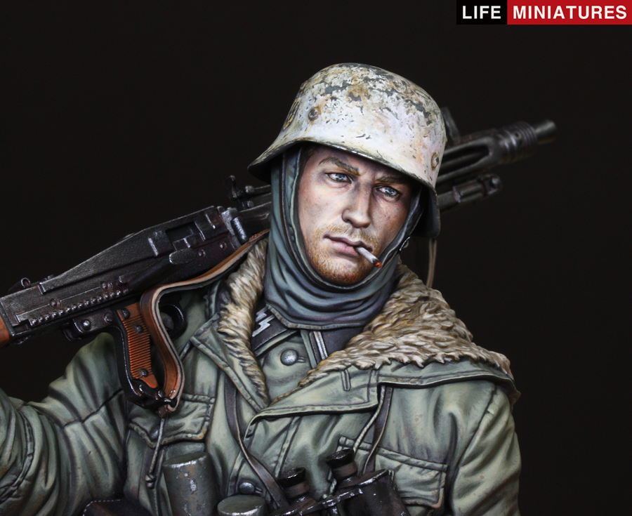 1/10 二战德国MG42重机枪手"骷髅师, 哈尔科夫1943年"