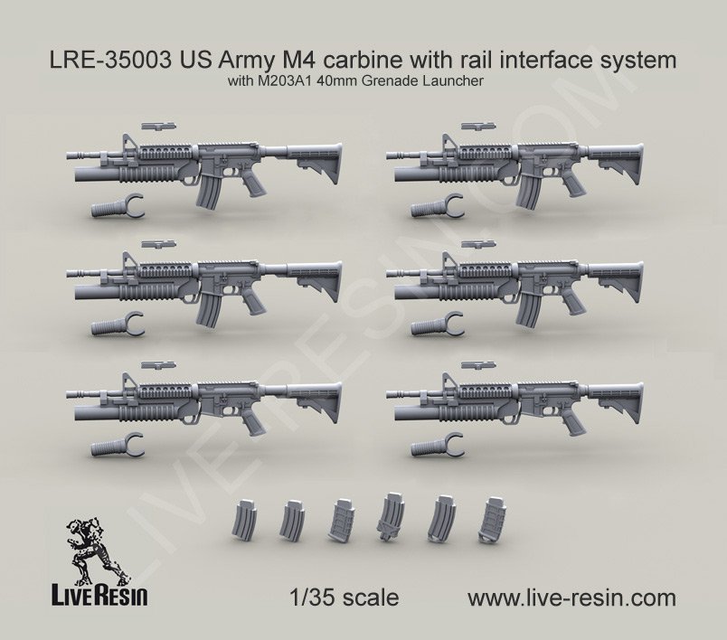 1/35 现代美国 M4 卡宾枪(3) - 点击图像关闭