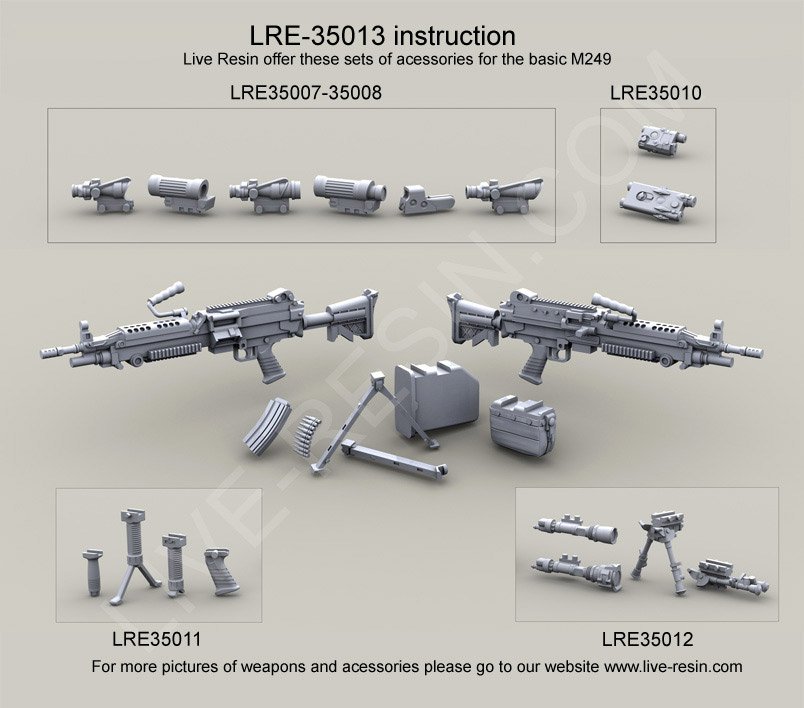 1/35 现代美国 M249 班用自动武器(1)