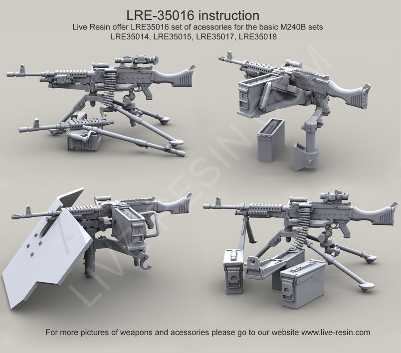 1/35 现代美国 M240B 班用自动武器配件 - 点击图像关闭