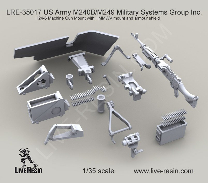 1/35 现代美国 M240B 班用自动武器(4)