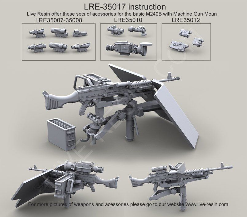 1/35 现代美国 M240B 班用自动武器(4) - 点击图像关闭