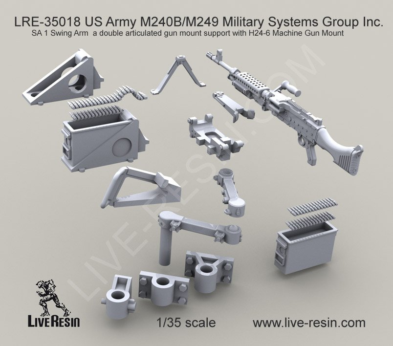 1/35 现代美国 M240B/M249 班用自动武器(5)