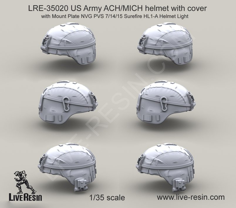 1/35 现代美国 ACH/MICH 头盔(2) 1/35 现代美国 ACH/MICH 头盔(2)