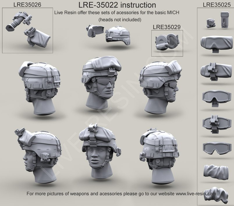 1/35 现代美国 ACH/MICH 头盔(4) - 点击图像关闭