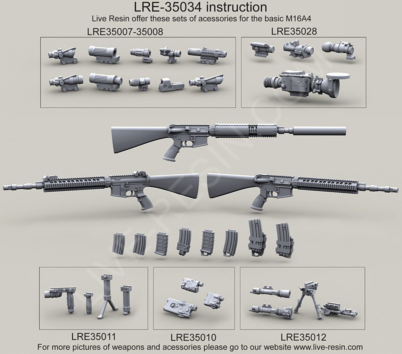 1/35 现代美国 Mk.12 Mod.0/1 特种作战步枪 - 点击图像关闭