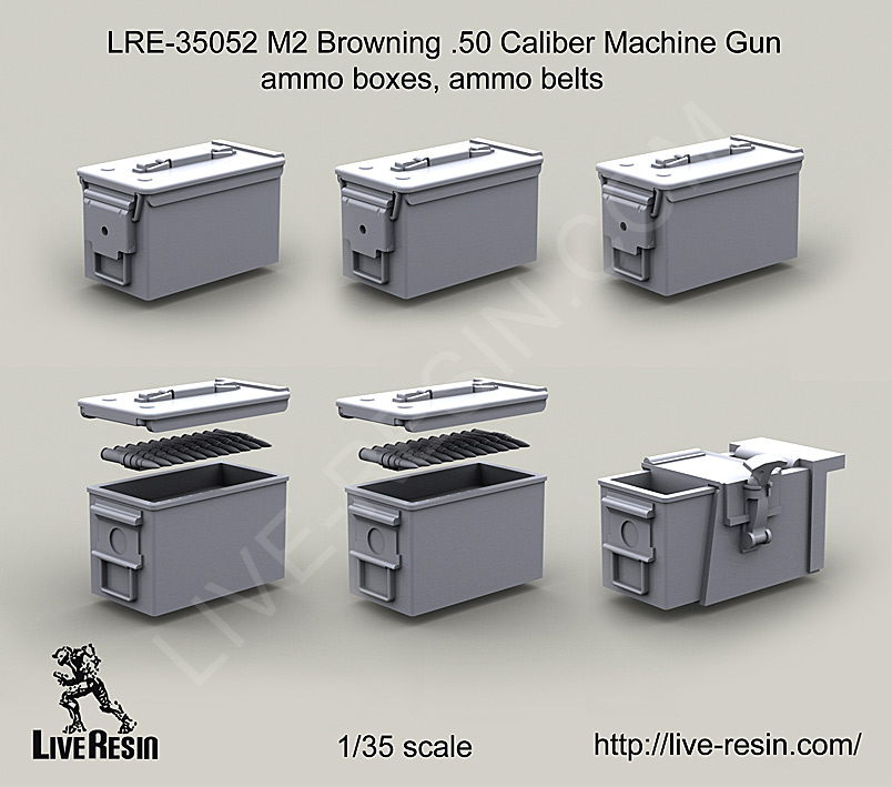 1/35 M2 Cal.50 勃朗宁机枪弹药箱与弹带 - 点击图像关闭