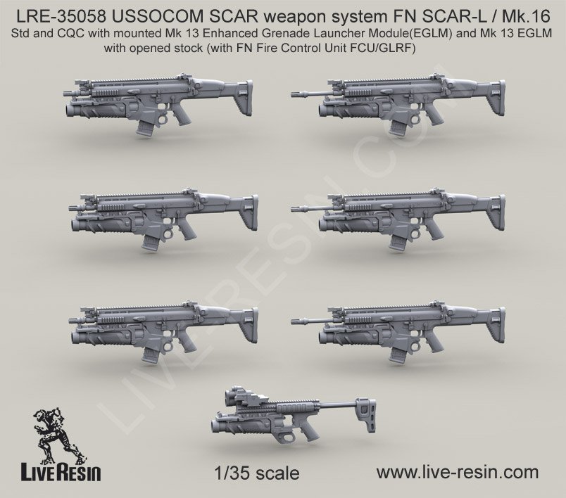 1/35 现代美国特种作战司令部突击步枪武器系统(5)