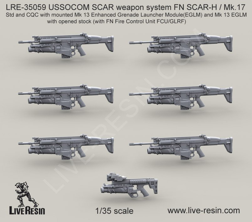 1/35 现代美国特种作战司令部突击步枪武器系统(6)