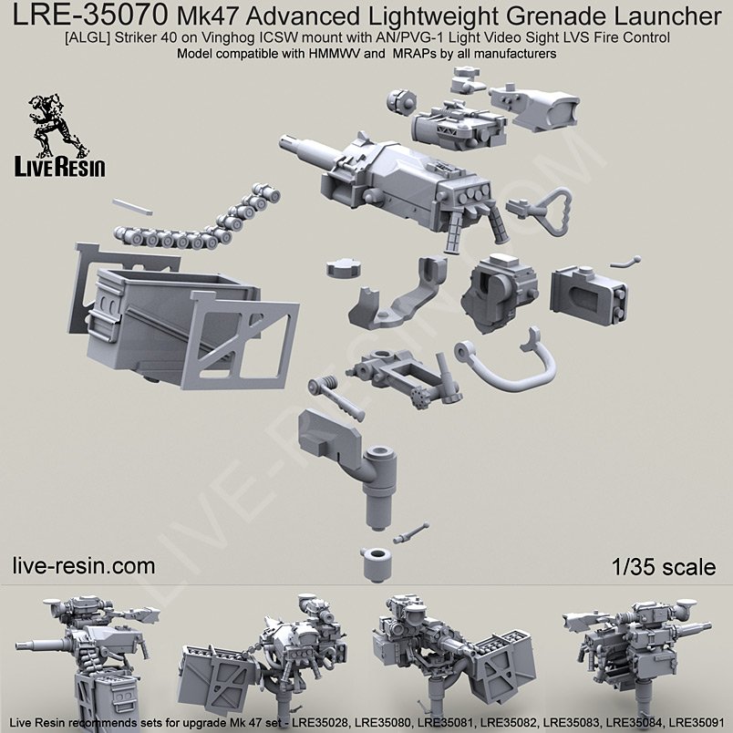 1/35 现代美国 MK47 先进轻型榴弹发射器(2) - 点击图像关闭