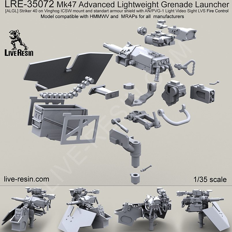 1/35 现代美国 MK47 先进轻型榴弹发射器(4)