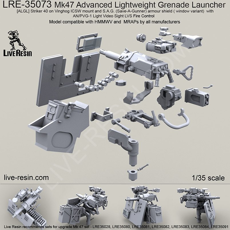 1/35 现代美国 MK47 先进轻型榴弹发射器(5)