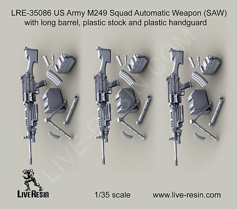 1/35 现代美国 M249 班用自动武器(2)