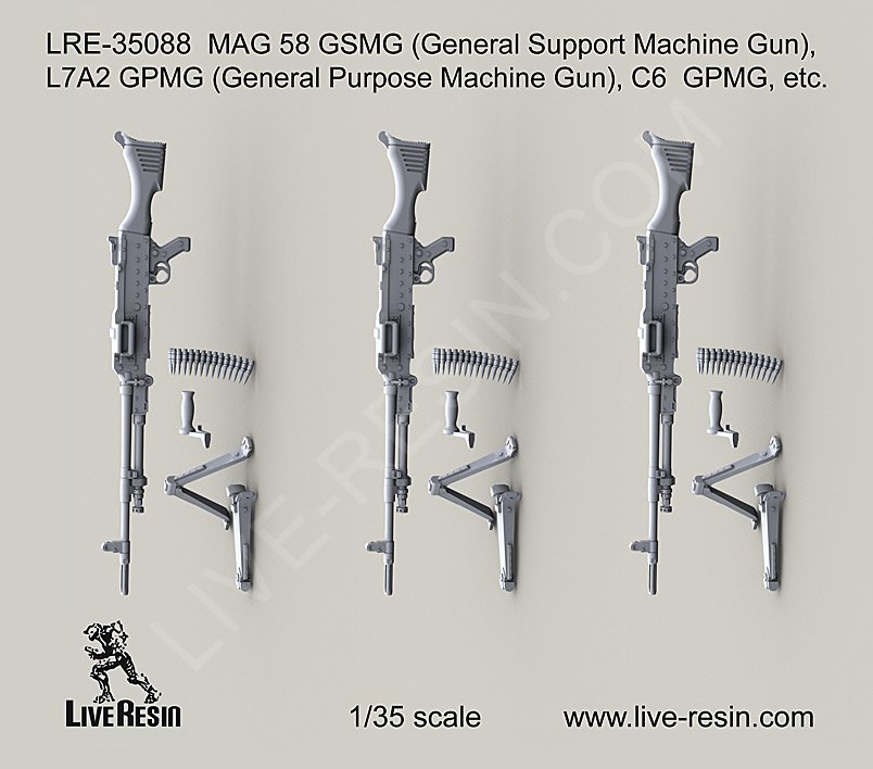 1/35 MAG-58, L7A2, C6 通用机枪 - 点击图像关闭
