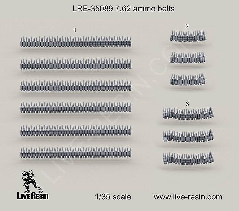 1/35 现代美国/北约 7.62mm 弹药带