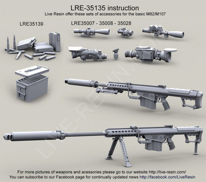 1/35 M107A1 Cal.50 巴雷特远程狙击系统(2) - 点击图像关闭