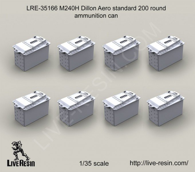 1/35 M240H 通用机枪狄龙航空标准200发弹药箱 - 点击图像关闭