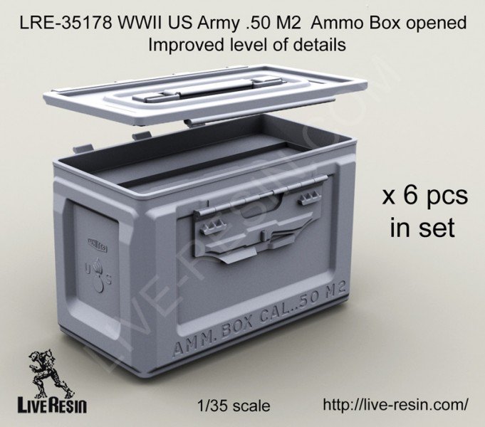 1/35 二战美国 M2 Cal.50口径弹药箱(1) - 点击图像关闭