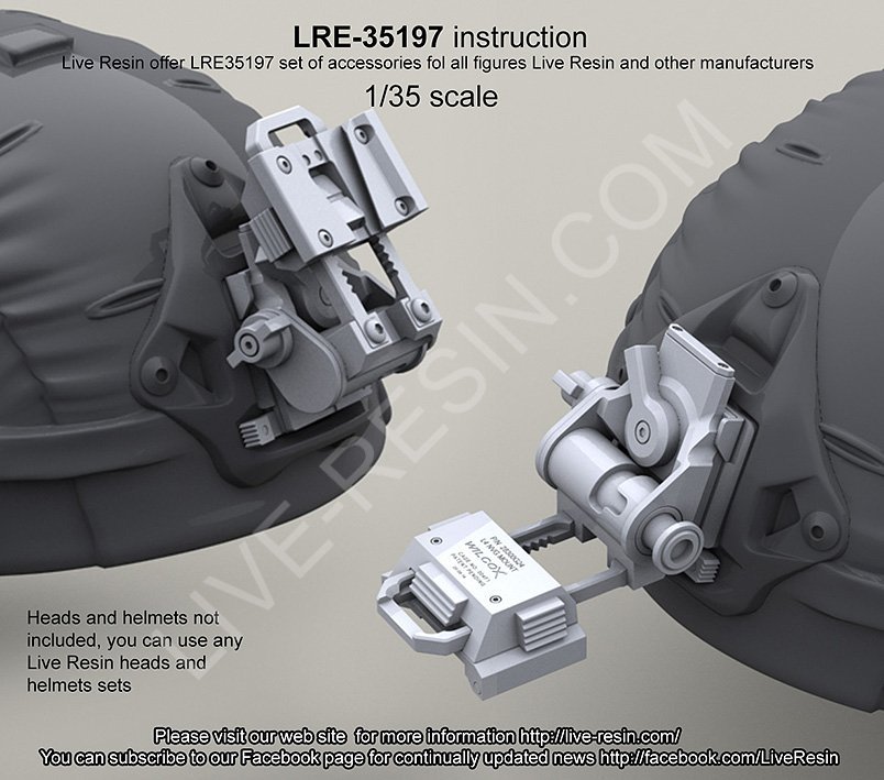 1/35 威尔考克斯 L4 G24 头盔夜视仪安装座