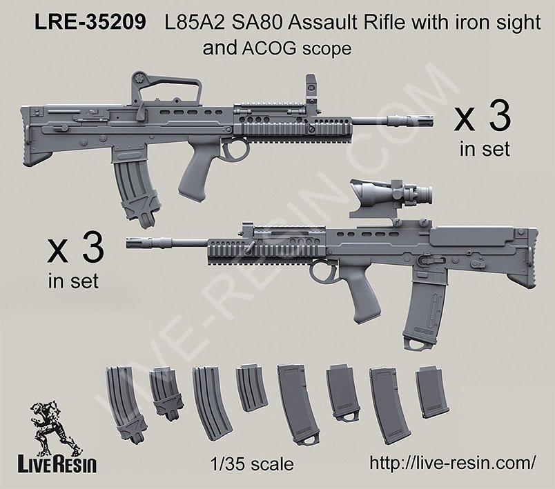 1/35 L85A1 SA80 突击步枪(ACOG瞄准镜) - 点击图像关闭