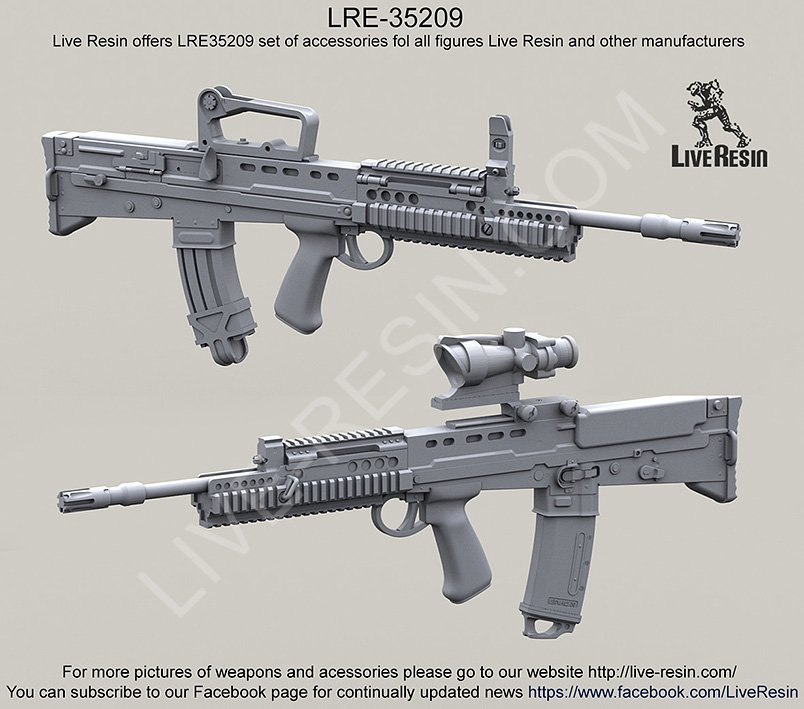 1/35 L85A1 SA80 突击步枪(ACOG瞄准镜) - 点击图像关闭