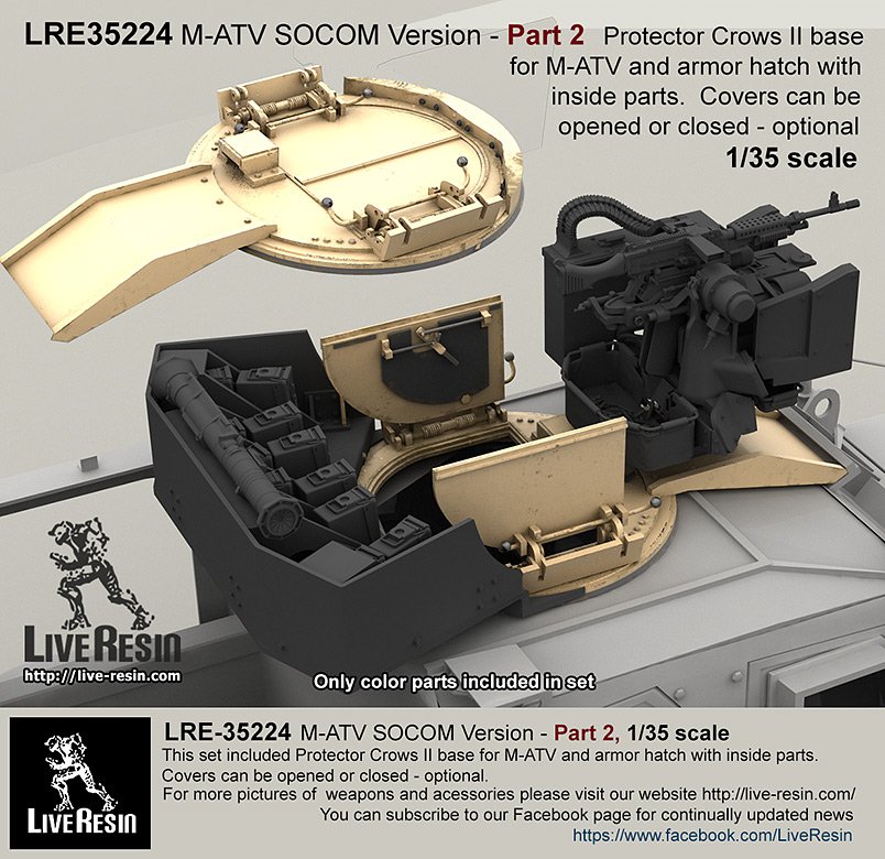 1/35 M-ATV SOCOM 防地雷反伏击车升级改造件(2) - 点击图像关闭