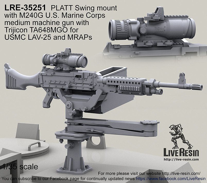 1/35 M240G 通用机枪与普拉特摆动架 - 点击图像关闭
