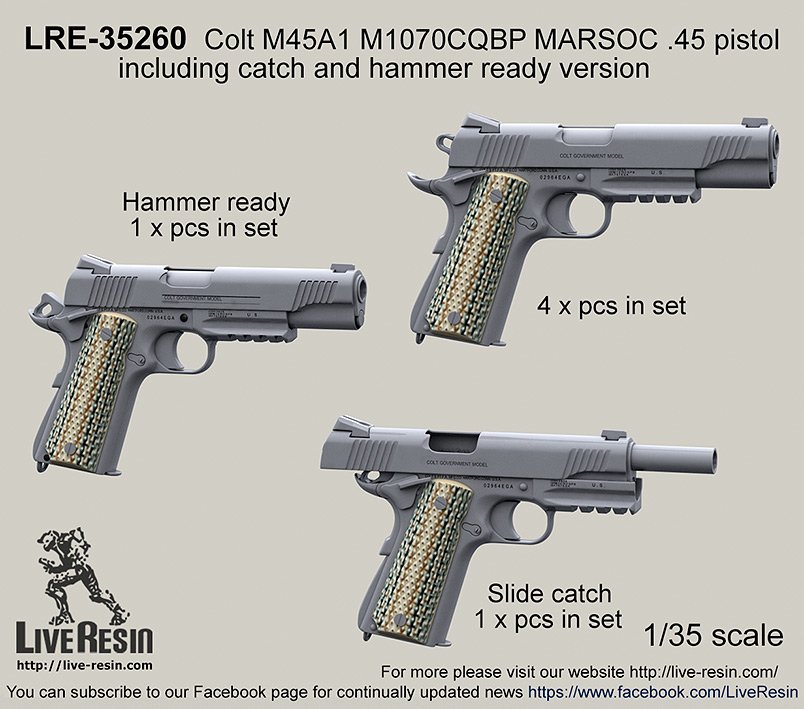 1/35 M45A1 M1070CQBP MARSOC Cal.45 柯尔特手枪(1)