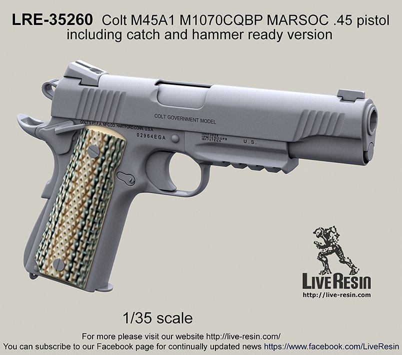 1/35 M45A1 M1070CQBP MARSOC Cal.45 柯尔特手枪(1) - 点击图像关闭