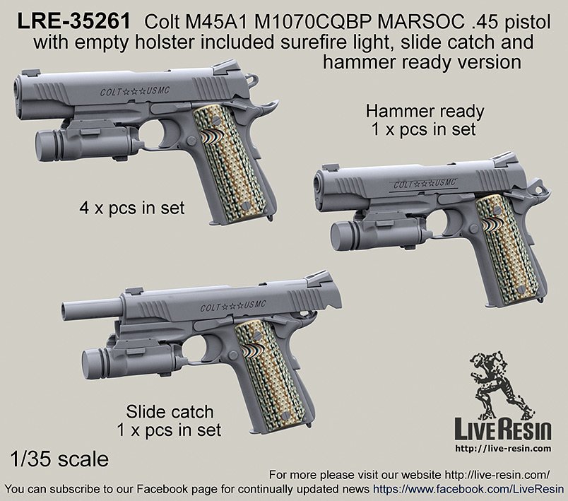 1/35 M45A1 M1070CQBP MARSOC Cal.45 柯尔特手枪(2)