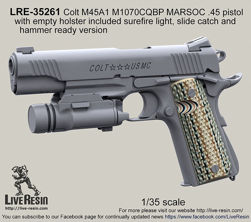 1/35 M45A1 M1070CQBP MARSOC Cal.45 柯尔特手枪(2)